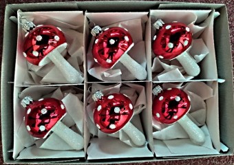 HOUBA MUCHOMŮRKA MALÁ, BAREVNÁ, LESK, DEKOR